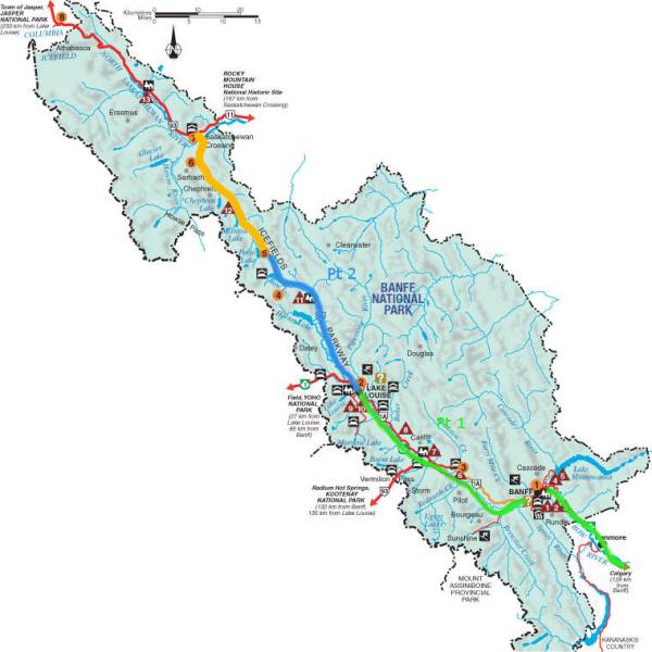 COSTA OVEST - Icefield Parkway - Parte 3 Peyto Lake to Saskatchewan Crossing