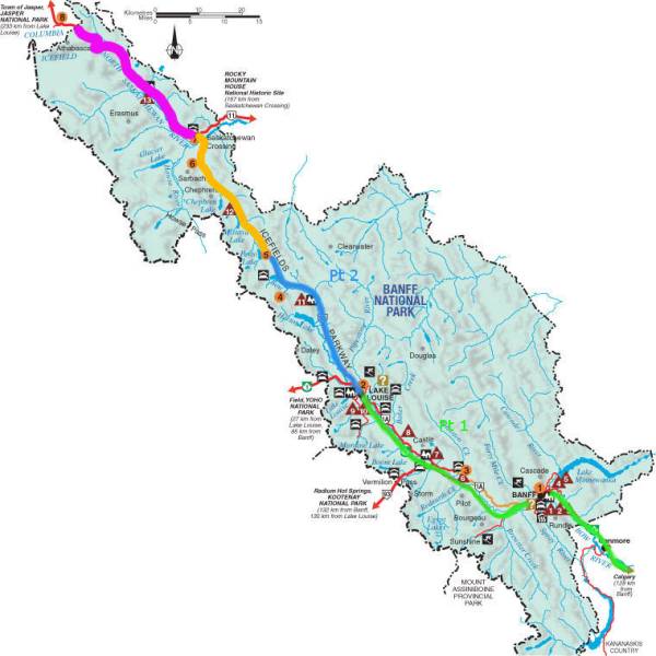COSTA OVEST - Icefield Parkway - Parte 4 Saskatchewan crossing to Jasper NP